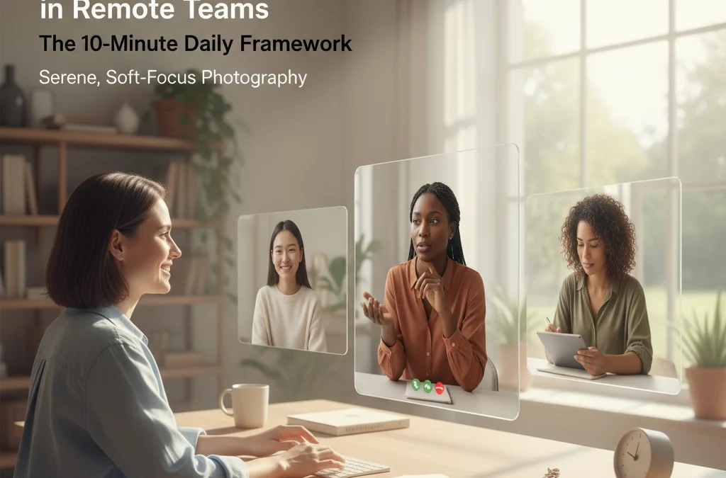 How to Create Psychological Safety in Remote Teams: The 10-Minute Daily Framework