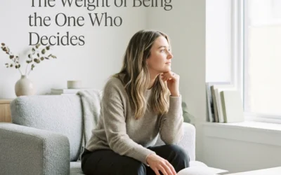 You’re Not Indecisive.  You’re Carrying Too Much.